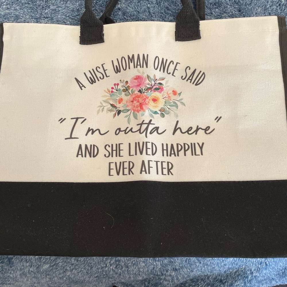 Black and White Tote Bag